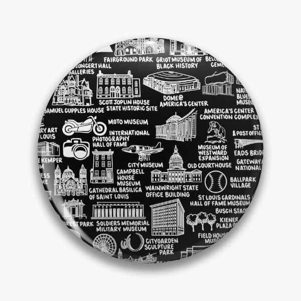 Item preview, St Louis Map  designed and sold by fiberandgloss.