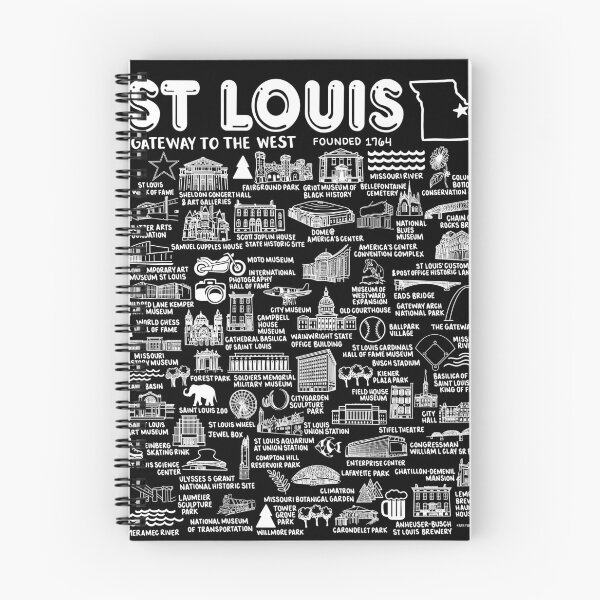 Item preview, St Louis Map  designed and sold by fiberandgloss.