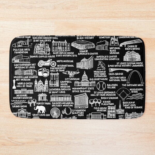 Item preview, St Louis Map  designed and sold by fiberandgloss.