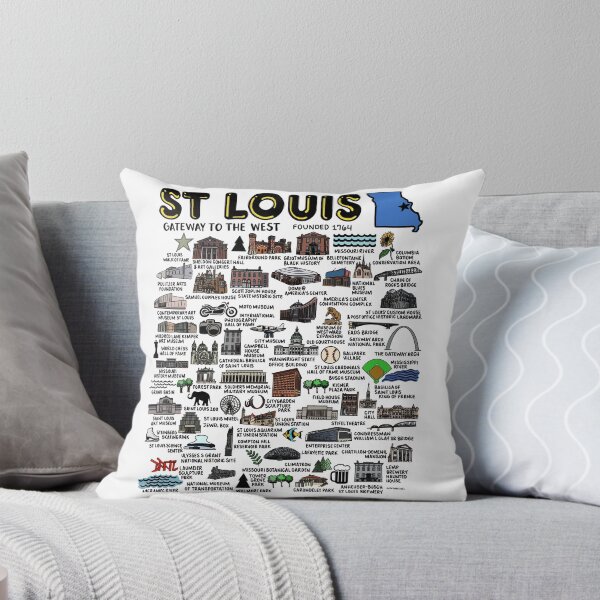 Item preview, St Louis Map  designed and sold by fiberandgloss.