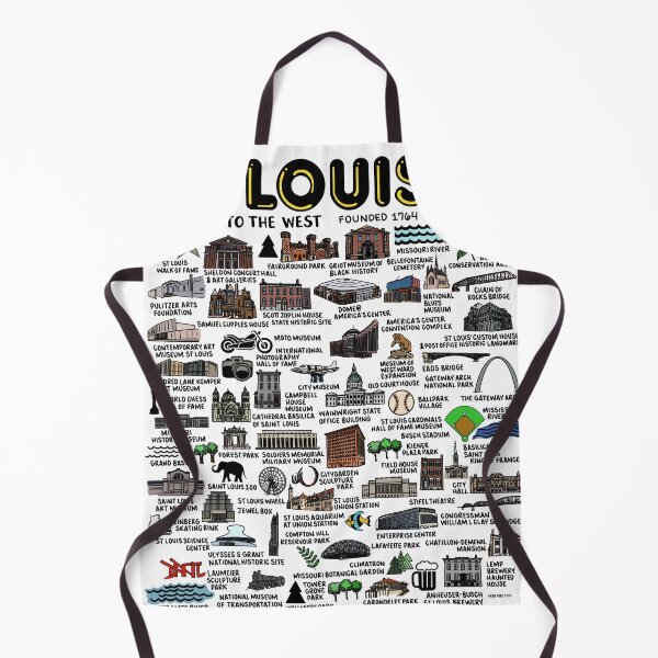 Item preview, St Louis Map designed and sold by fiberandgloss.