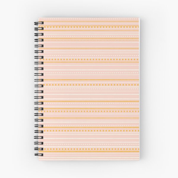 Item preview, Safi Textured Stripes and Dots Pattern in Pale Blush Pink and Mustard Yellow designed and sold by kierkegaard.