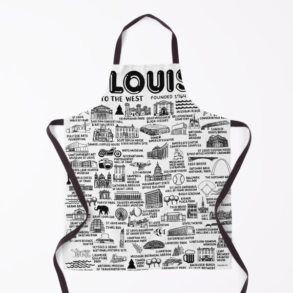 Item preview, St Louis Map designed and sold by fiberandgloss.