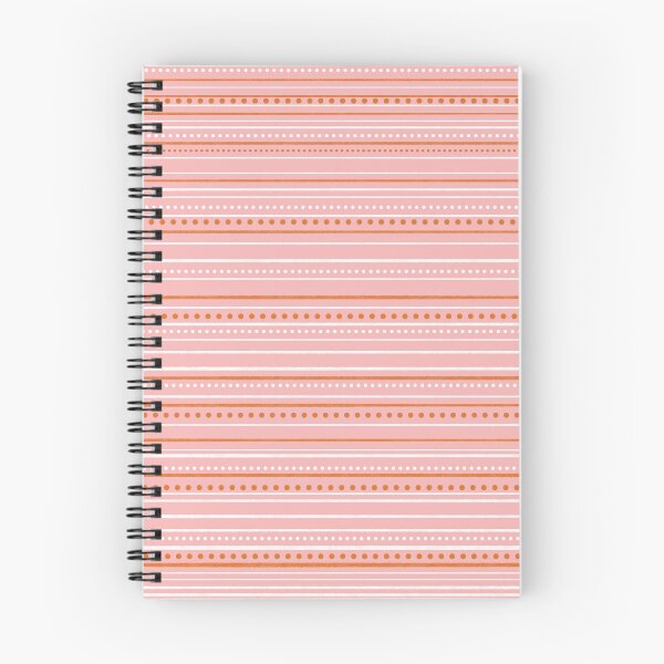 Item preview, Safi Textured Stripes and Dots Pattern in Pink and Orange designed and sold by kierkegaard.