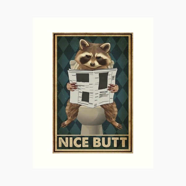 Item preview, Racoon Reading In The Toilet designed and sold by Doris Abney.