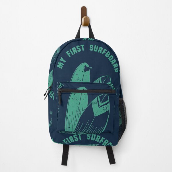 Item preview, My First Surfboard Teal and Blue designed and sold by art-by-gui.