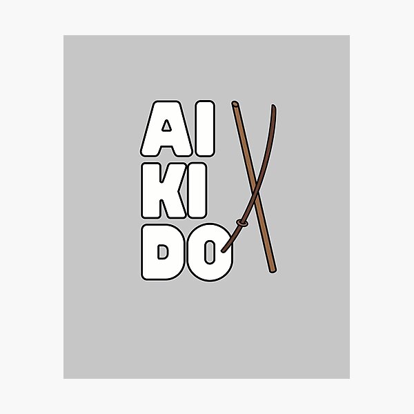 Artikel-Vorschau von Aikido Bokken & Jo, Aikido Lifestyle Geschenkidee, designt und verkauft von Polishthestone.