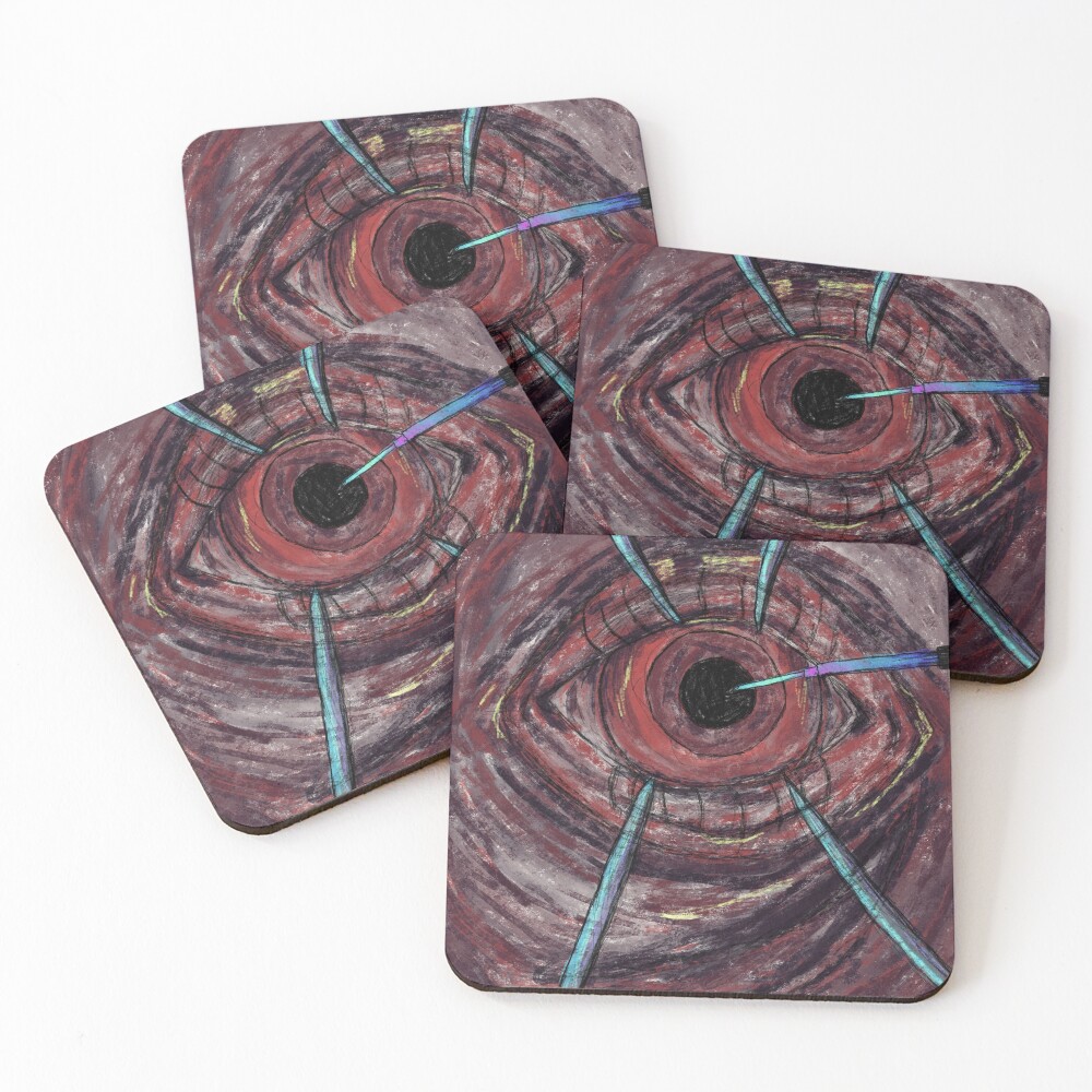 Item preview, Coasters (Set of 4) designed and sold by ScaredCryptid.