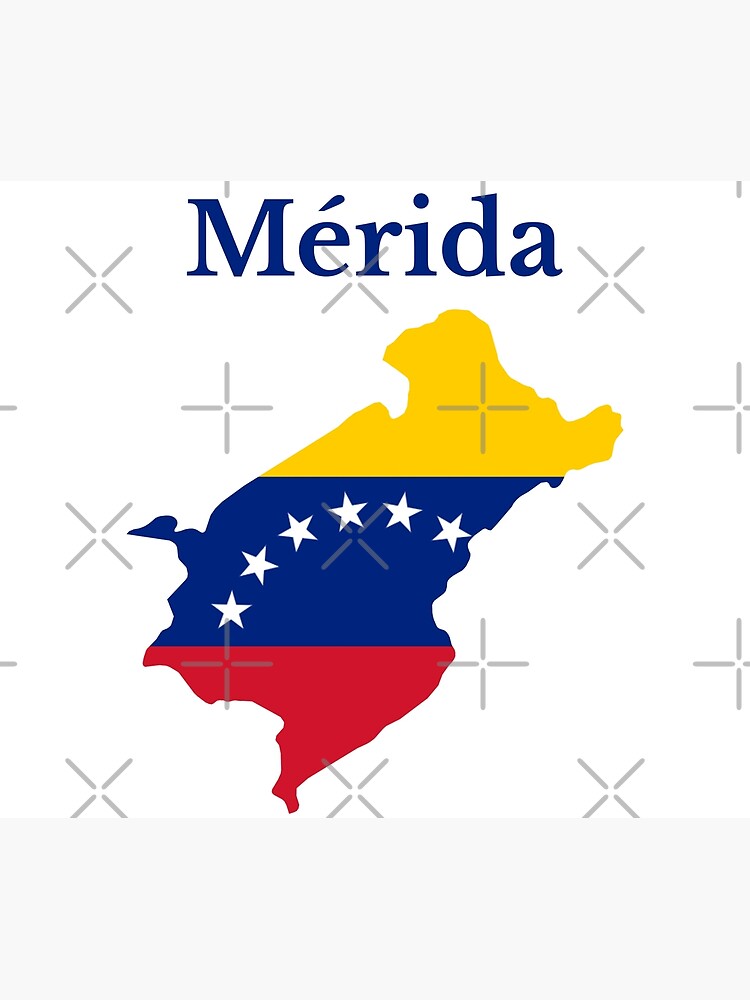 Póster Diseño De Mapa Del Estado De Mérida Venezuela De Marosharaf Redbubble 1295