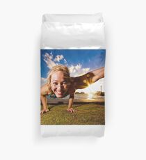 Dwi Pada Koundinyasana Duvet Cover