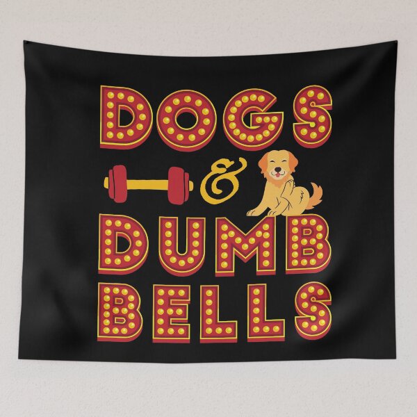 Item preview, DOGS AND DUMBBELLS designed and sold by CreativTEES !.