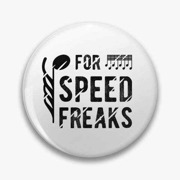 Item preview, For Speed Freaks - 64th Notes HemiDemiSemiQuaver (black text) designed and sold by Kendall Anderson.
