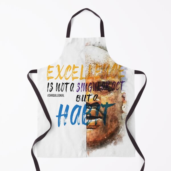 Item preview, Shaquille O'Neal Inspiration Saying Motivational Quote Watercolor sketching Positive quote: Excellence is not a singular act, but a habit. You are what you repeatedly do. designed and sold by scribblelife.