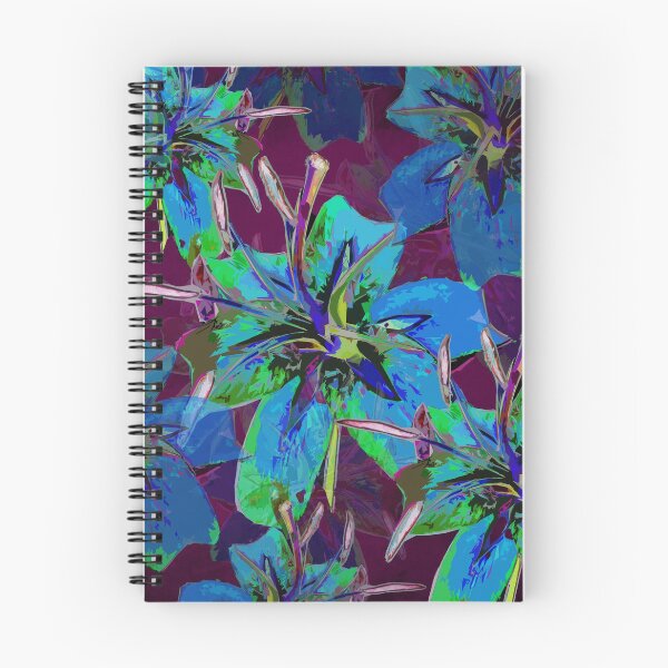 Item preview, Luscious Liliums - Blue / Purple designed and sold by PoppyPod.