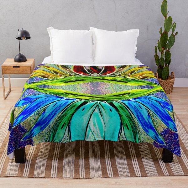 Item preview, tropical leaves and flowers on a dotted background, bright spectrum, designed and sold by Maria Mihailova.