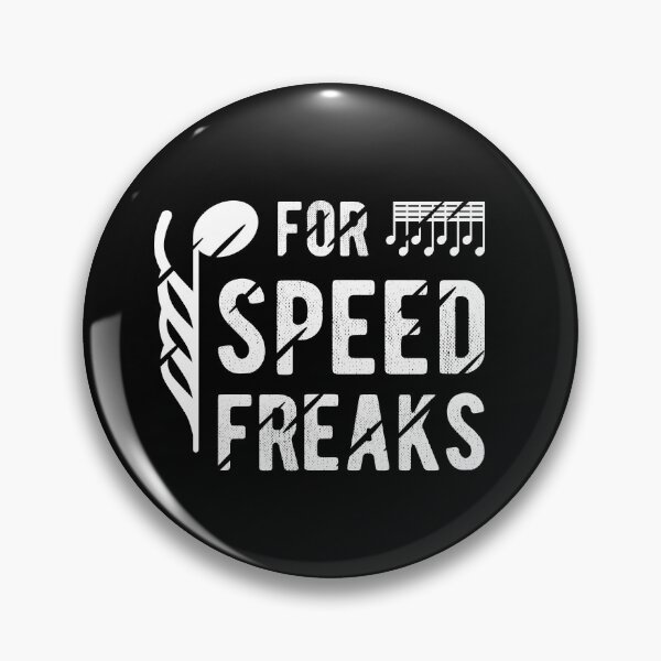 Item preview, For Speed Freaks - 64th Notes HemiDemiSemiQuaver (white text) designed and sold by Kendall Anderson.