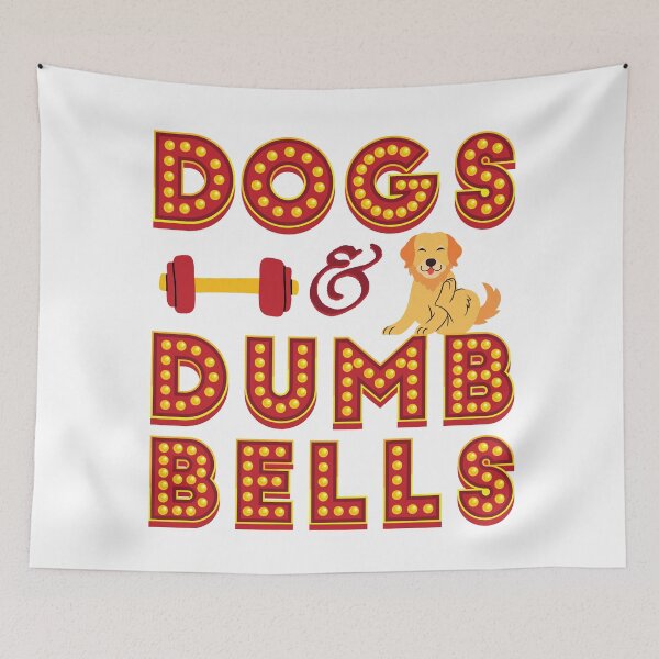 Item preview, DOGS AND DUMBBELLS designed and sold by CreativTEES !.