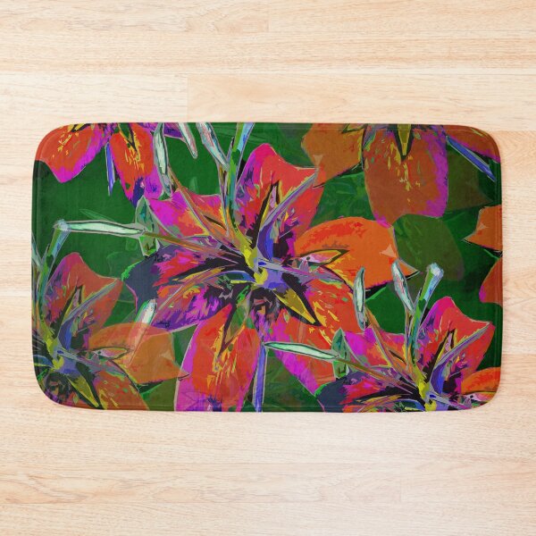 Item preview, Luscious Liliums - Red / Green designed and sold by PoppyPod.