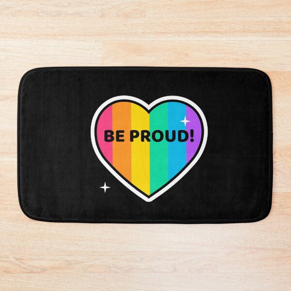Item preview, Be Proud! LGBTQ+ Pride Rainbow Heart Love Design designed and sold by HolidayTees.