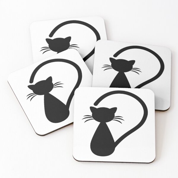 Aperçu de l'œuvre silhouette de chat noir créée et vendue par Cat2D.