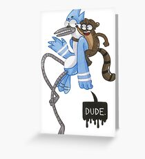 Regular Show Greeting Card