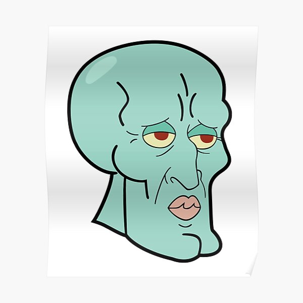 Handsome Squidward Poster