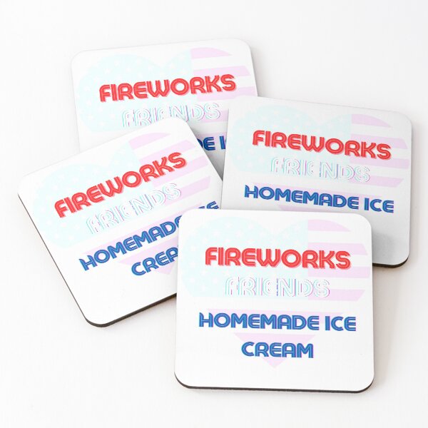 Item preview, Fireworks, Friends, Homemade Ice Cream designed and sold by GeoTeasters.