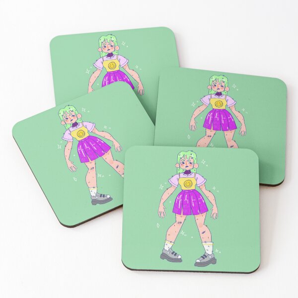 Item preview, green haired gal designed and sold by tbspofgraceart.