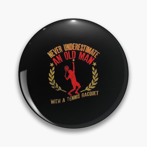Item preview, Never Underestimate An Old Man With A Tennis Racquet Gift designed and sold by ribbinjunk.