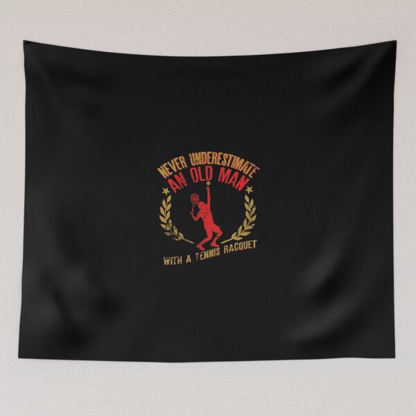 Item preview, Never Underestimate An Old Man With A Tennis Racquet Gift designed and sold by ribbinjunk.