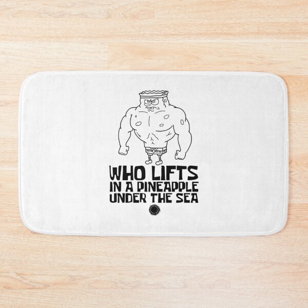 Item preview, Spongebob  Who Lifts Black  Gym Gear designed and sold by tolittlearrows.