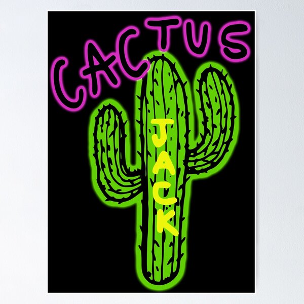 Poster avec l'œuvre « Cactus Jack-Travis Scott » de l'artiste Kate Kage