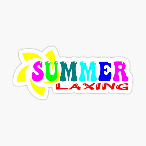 Summer Laxing Sticker