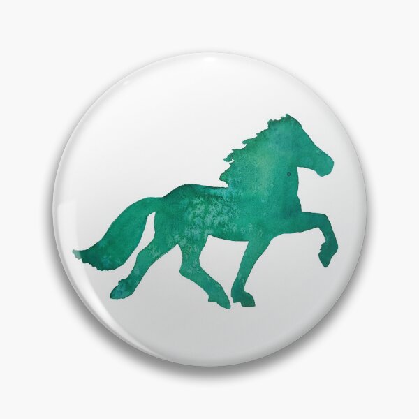 Item preview, Green watercolor gaited horse designed and sold by MotherOfBears.