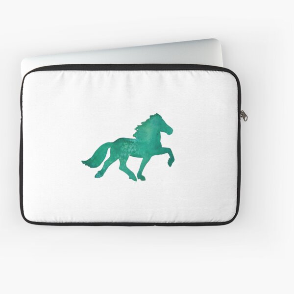 Aperçu de l'œuvre Cheval d'allure aquarelle vert créée et vendue par MotherOfBears.
