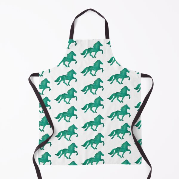 Item preview, Green watercolor gaited horse designed and sold by MotherOfBears.