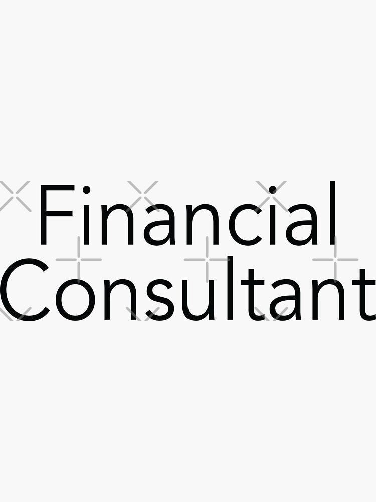 "Financial Consultant" Sticker for Sale by FiveNiches Redbubble