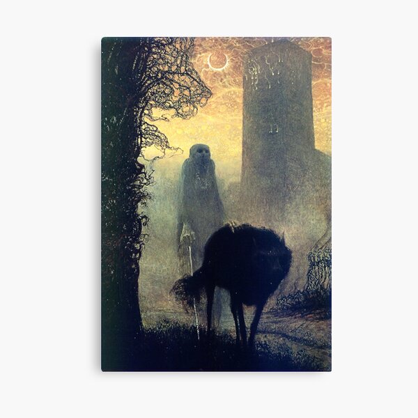 Untitled (Shepherd), by Zdzisław Beksiński Canvas Print