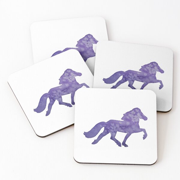 Item preview, Purplewatercolor gaited horse designed and sold by MotherOfBears.