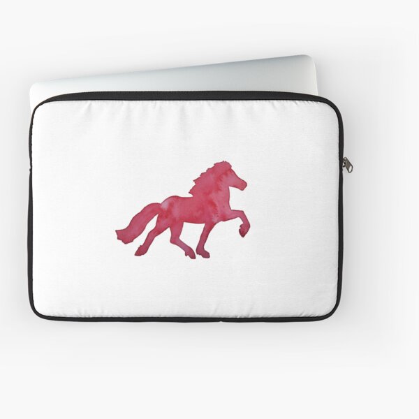 Aperçu de l'œuvre Cheval d'allure aquarelle rouge créée et vendue par MotherOfBears.