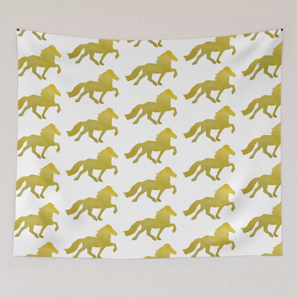 Item preview, Yellow watercolor gaited horse designed and sold by MotherOfBears.