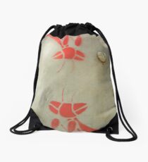 Grasshoppers on the Trail Drawstring Bag