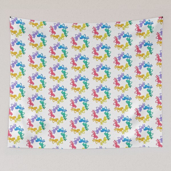 Item preview, Rainbow splatter gaited horses designed and sold by MotherOfBears.