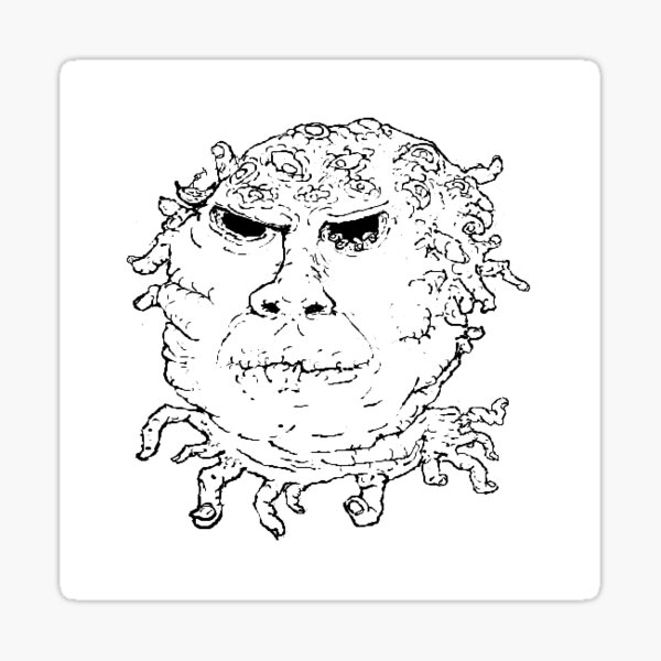 Hairy Fingers Sticker