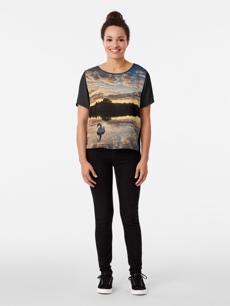 Alternate view of swan lake Chiffon Top