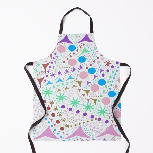 Item preview, Mid-Century Modern Shapes Purple Blue Pink Brown Green designed and sold by ShajenDesigns.