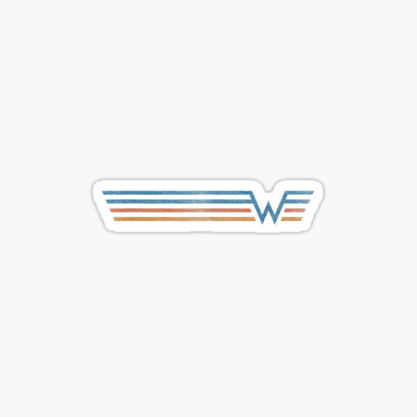 Weezer Color Stripe christmas Sticker