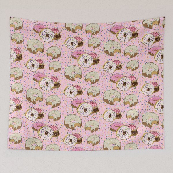 Item preview, Baby pink Donuts and sprinkles designed and sold by orangerinka.