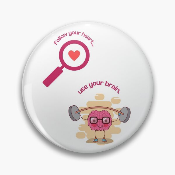 Item preview, Follow your heart. Use your brain. designed and sold by Tropium-Designs.