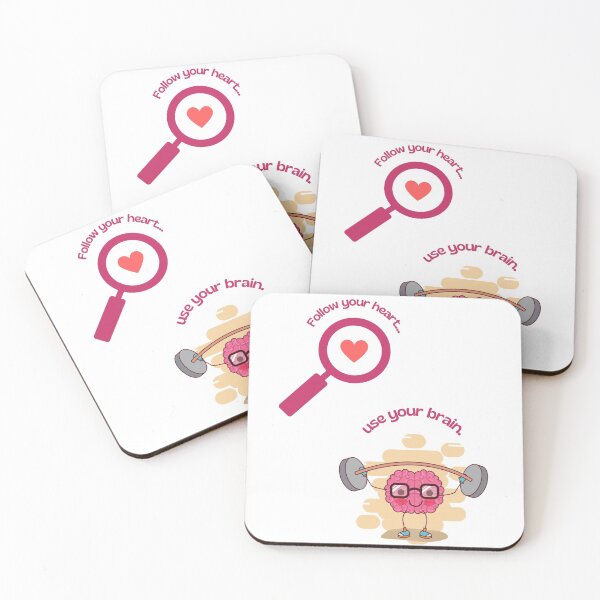 Item preview, Follow your heart. Use your brain. designed and sold by Tropium-Designs.